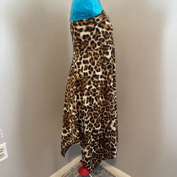 Sunny Leigh Boho Leopard Print Strapples Mini Dress Size XS - Picture 2 of 8